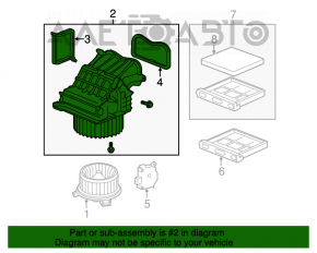 Heater assembly for Honda Civic 4D 06-09