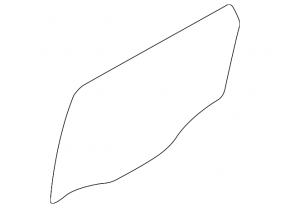 Rear right door glass for Kia Sorento 10-15