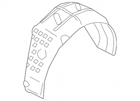 Rear left fender liner for Kia Optima 16-20