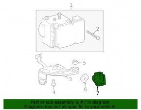 YAW RATE sensor Toyota Sequoia 08-17
