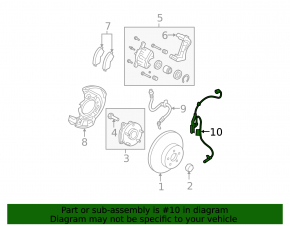 ABS sensor front right Toyota Rav4 06-12