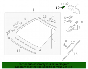 Rain sensor for Toyota Camry V70 18-20 hybrid