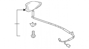 Honda Civic XI FE/FL 22-24 5d Fin Antenna