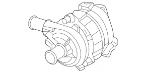Auxiliary cooling pump Porsche Macan 15- 2.0T, 3.0T, 3.6T