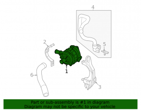 Auxiliary cooling pump Porsche Macan 15- 2.0T, 3.0T, 3.6T