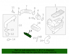 Air intake Audi Q3 8U 15-18 mesh