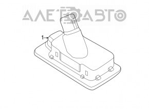 Trunk lid number plate light left Kia Forte 4d 14-18