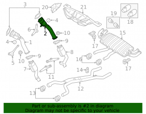 Intake pipe with catalytic converter left first Porsche Cayenne 958 11-17 4.8 Turbo