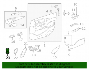 Trunk lid opening button interior Mercedes W213 E 17-23 black housing for electric drive