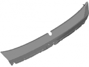 Ford Fiesta 14-19 5d boot door trim for camera
