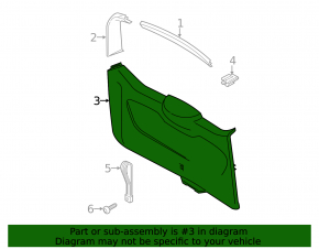 Lower tailgate trim Ford Transit Connect MK2 13 - scratches