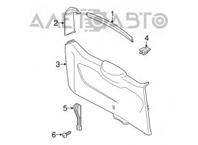 Lower tailgate trim Ford Transit Connect MK2 13 - scratches