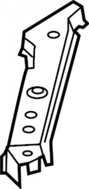 TV eyelash left Infiniti QX50 19- with bar