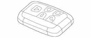 Key smart Land Rover Range Rover Evoque 12-18 433 mhz