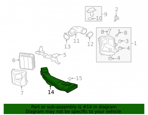Air intake Mitsubishi Outlander 14-20 3.0