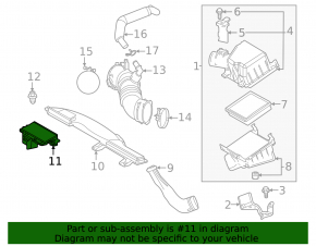 Air intake first Toyota Prius 23-26 2.0