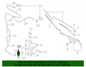 VW Jetta 19-24 Windscreen Washer Motor