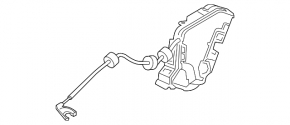 Mercedes W211 rear left door lock