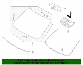 Nissan Rogue 21-22 Lane Keeping Camera on Windshield