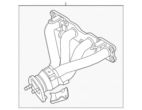 Exhaust manifold Kia Optima 11-15 2.4