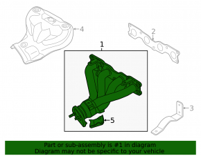 Exhaust manifold Kia Optima 11-15 2.4