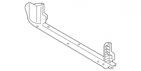 Lower radiator deflector for Kia Sportage 17-22 2.4