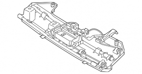 Foot operated trunk opening sensor assembly Volvo XC40 19-25