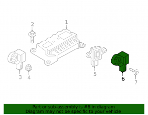 Airbag sensor side left Volvo XC90 16-23