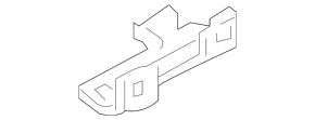 Left hood hinge for BMW X3 E83 03-10