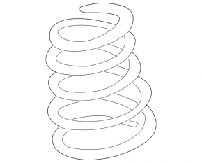 Front right spring for Toyota Prius 2009 (April-April 2009): blue and red stiffness