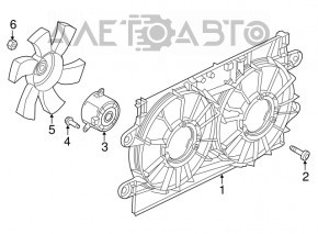 Cooling Fan Motor Left Chrysler 300 11-23
