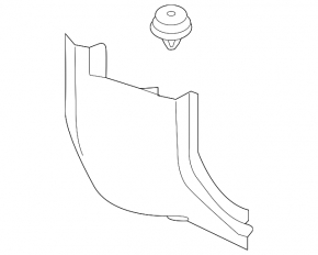 Front pillar trim lower right Mini Cooper F56 3d 14-24 black