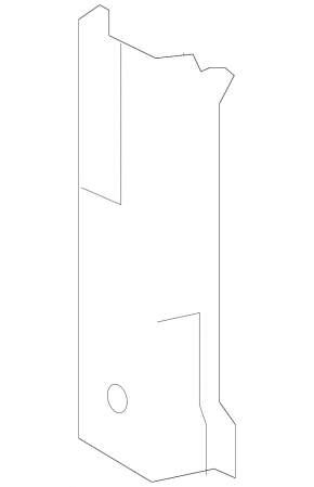Front right side member nose for Toyota Prius 50 16-22