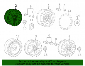 Wheel disk R17 VW Beetle 12-17