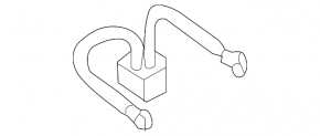 Positive battery terminal BMW 5 G30 17-23 trunk