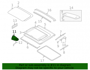 BMW 335i e92 07-13 sunroof motor broken fastener