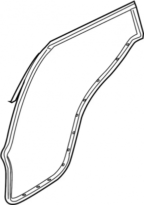 Infiniti FX35 FX45 03-08 rear right door seal