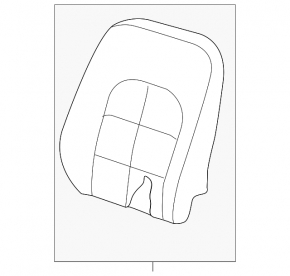 Front right headrest Infiniti QX30 17-20 black leather