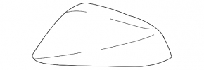 Right side mirror cover for Lexus NX200t NX300 NX300h 15-21 (upper)