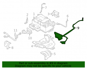 High voltage cable for battery Hyundai Sonata 11-15 hybrid