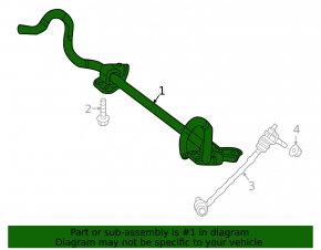 Front stabilizer Mercedes W213 E 17-23
