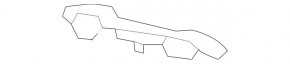 Front bumper mount right Mercedes C-class W205 15-21