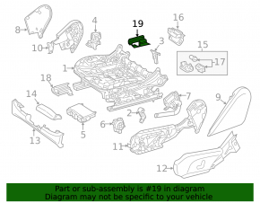 Rear left passenger seat runner trim Mercedes W213 E 17-23 black