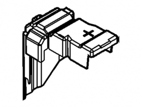 Cover of positive terminal of battery Ford Fiesta 11-19
