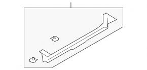 Rear bumper mount, center lower, Mazda 3 19-26 4d Mexico built