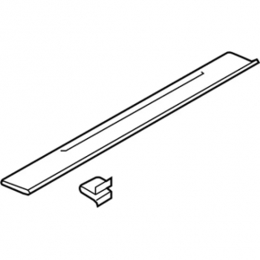 Left outer door sill trim for Ford Mustang mk6 15-23 convertible