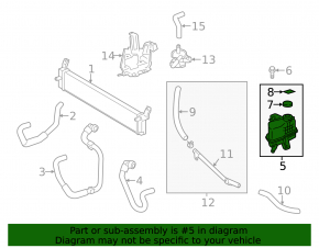 Toyota Avalon 13-18 inverter expansion tank with cap