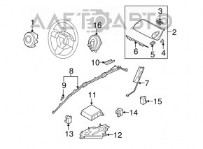 Airbag sensor front right Mazda CX-7 06-12