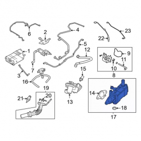 EGR valve cooler Ford Escape MK4 20- hybrid