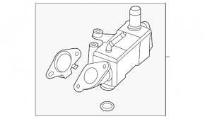 EGR valve cooler Ford Escape MK4 20- hybrid